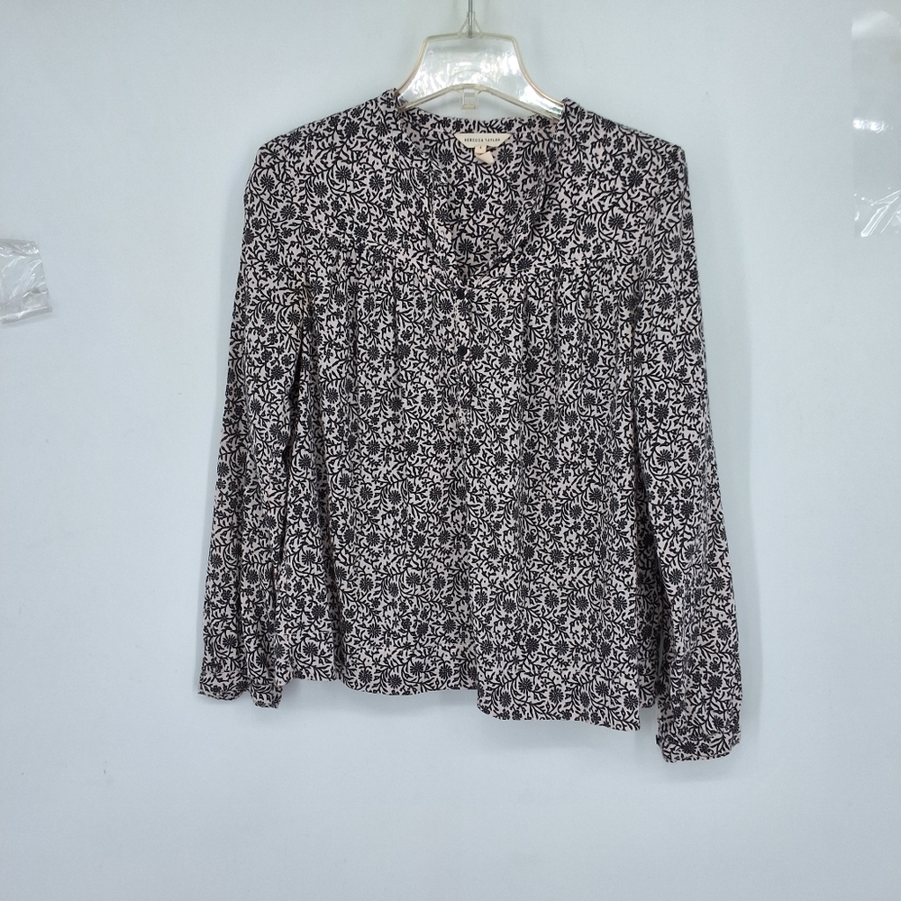 Black and White Patterned Blouse